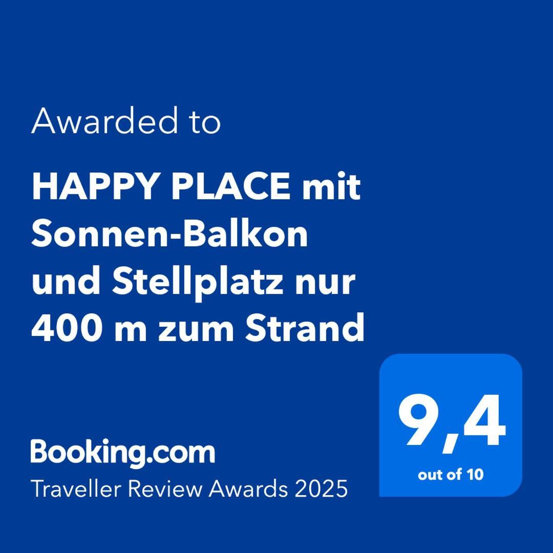 Happy Place Mit Sonnen-Balkon Und Stellplatz Nur 400 M Zum Strand Scharbeutz Esterno foto